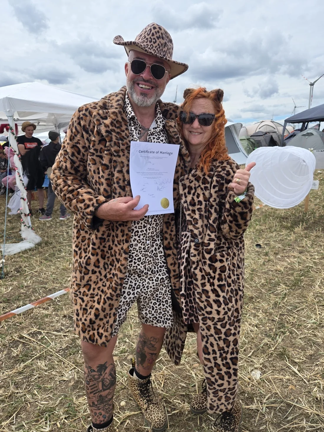 Elke und Andreas bei einer Veranstaltung