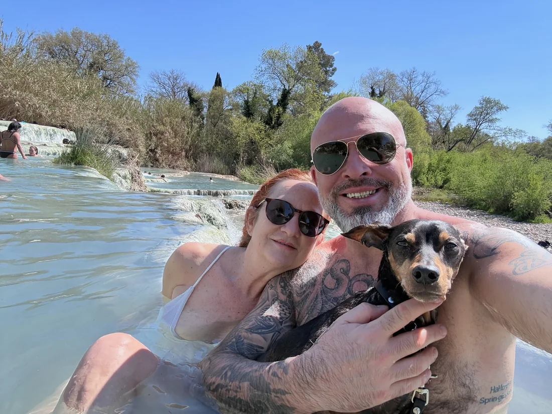 Elke, Andreas und Anton unterwegs